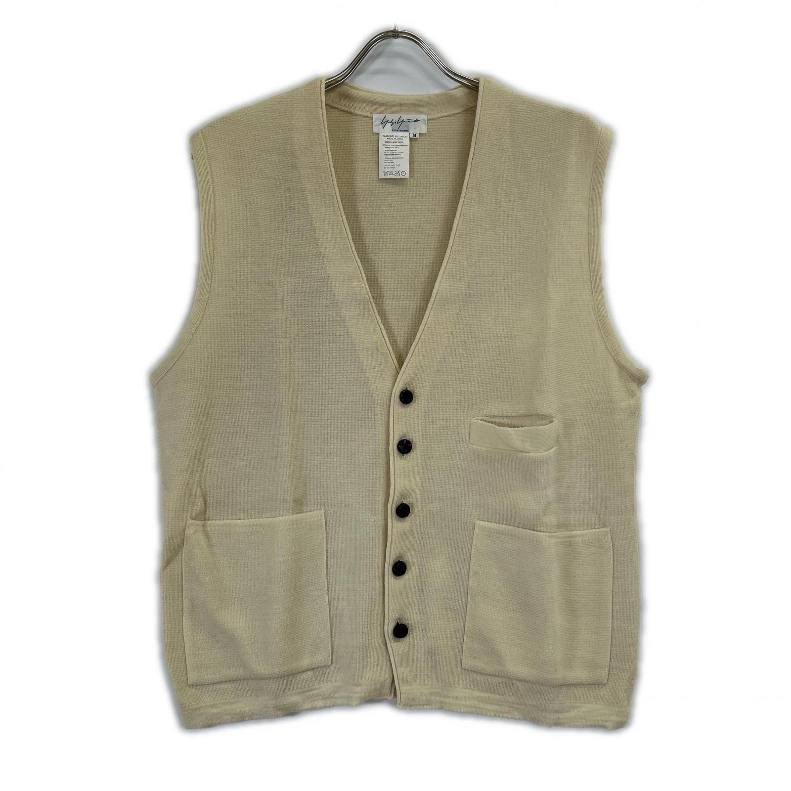 Yohji Yamamoto Pour Homme 7G FLOWER KNIT VEST FLORAL TANK TOP