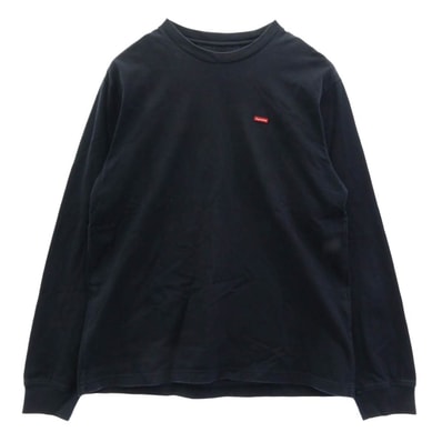 Supreme シュプリーム カットソー 21SS Small Box L/S Tee スモール ボックス 長袖 Tシャツ カットソー ダークネイビー系 S【中古】