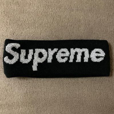 Supreme / New Era® Big Logo Headband "Black"