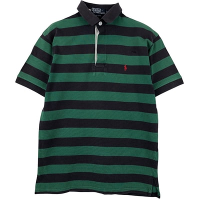古着 ラルフローレン Ralph Lauren POLO by Ralph Lauren 半袖 ボーダー ポロシャツ メンズS相当/eaa657445