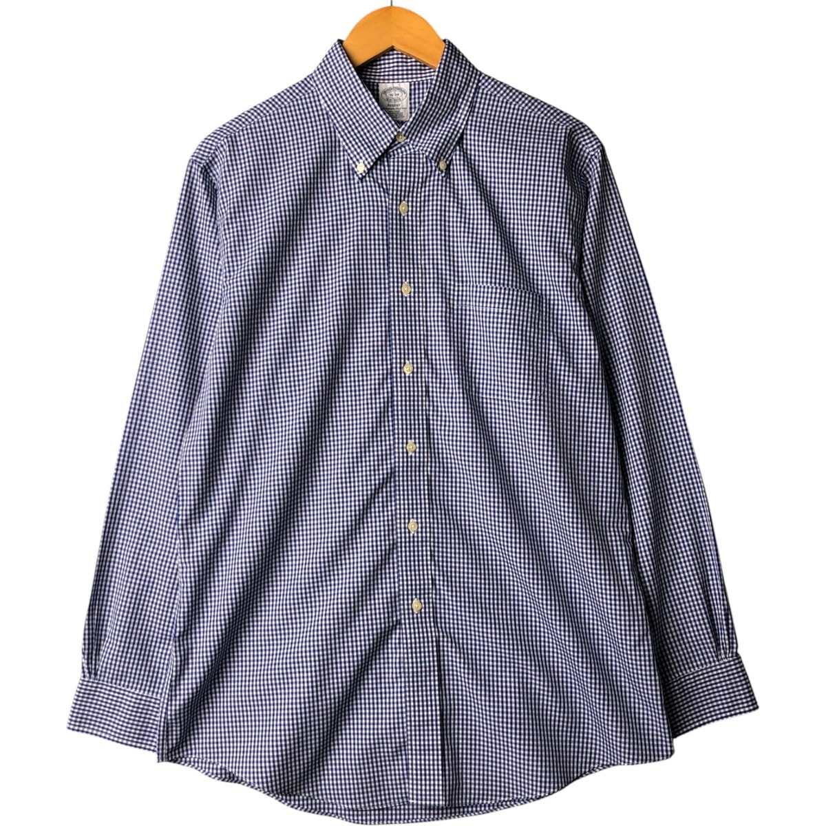 古着 ブルックスブラザーズ Brooks Brothers Est.1818 REGENT 長袖 ボタンダウンチェックシャツ メンズL相当/eaa571224