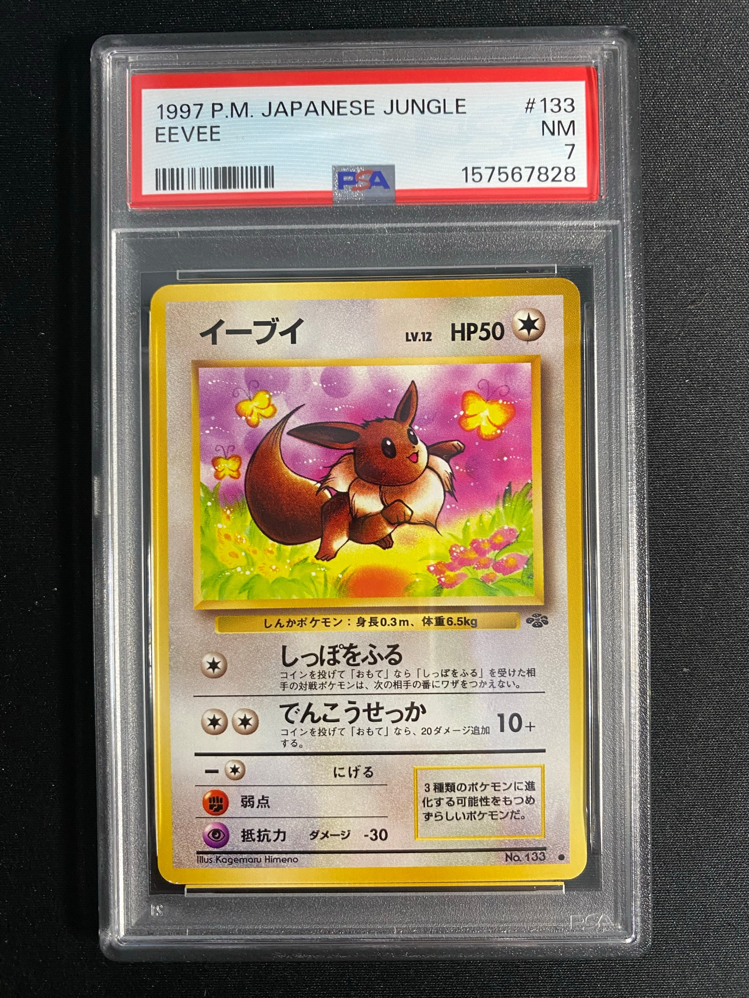 イーブイ ○ : 旧裏 [PMCG2 No.133](拡張パック「ポケモンジャングル