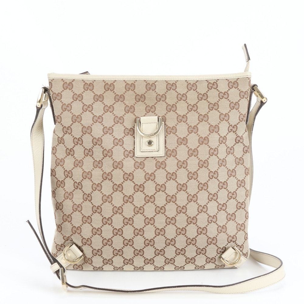 ■極美品 グッチ GGキャンバスアビー 131326 ショルダーバッグ