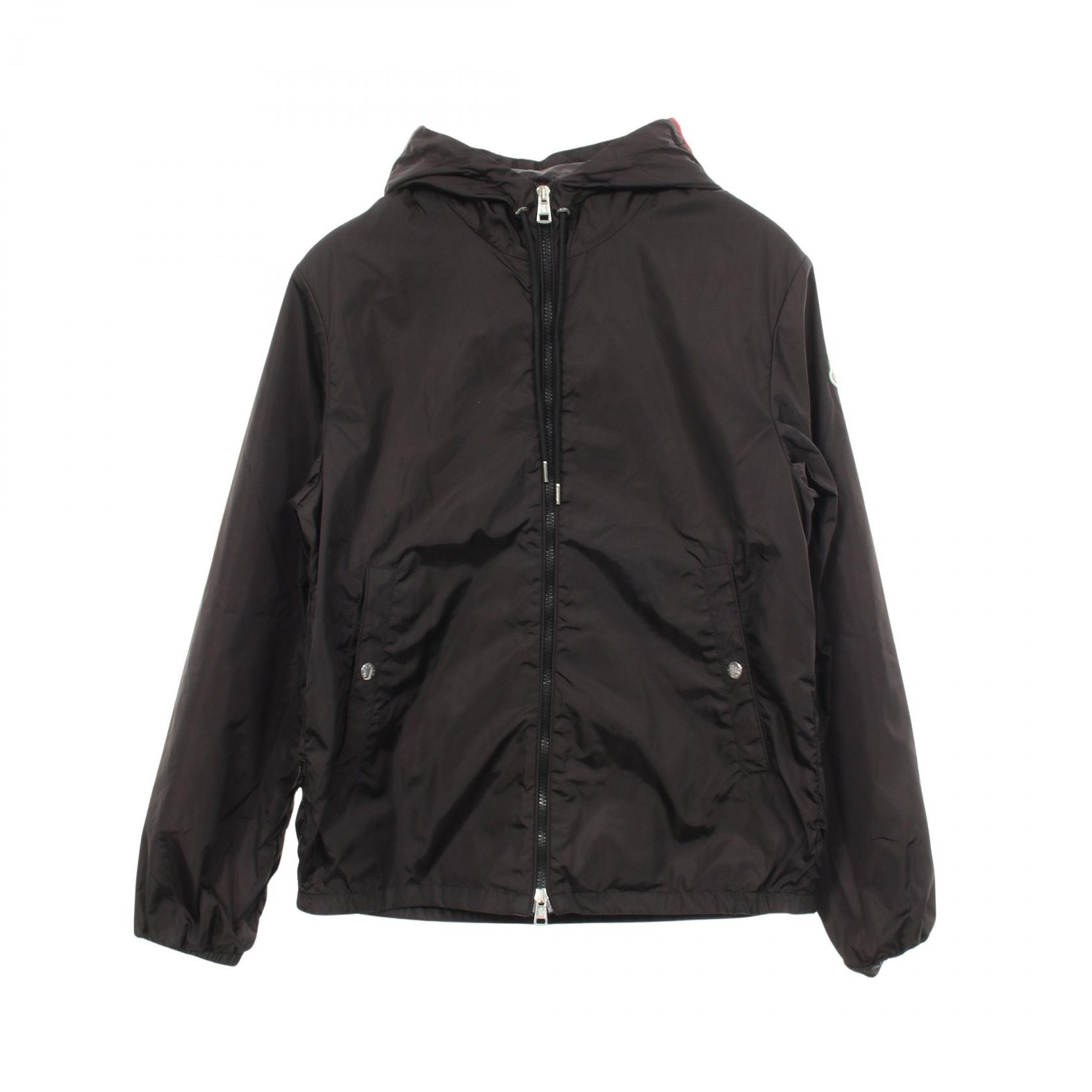 モンクレール MONCLER GRIMPEURS フード付き ナイロンジャケット 衣料品 アウター ナイロン メンズ ブラック系 【中古】
