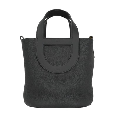 HERMES エルメス ハンドバッグ インザループ18 黒 (ブラック) トリヨンクレマンス/スイフト ゴールド金具 K刻印 新品未使用