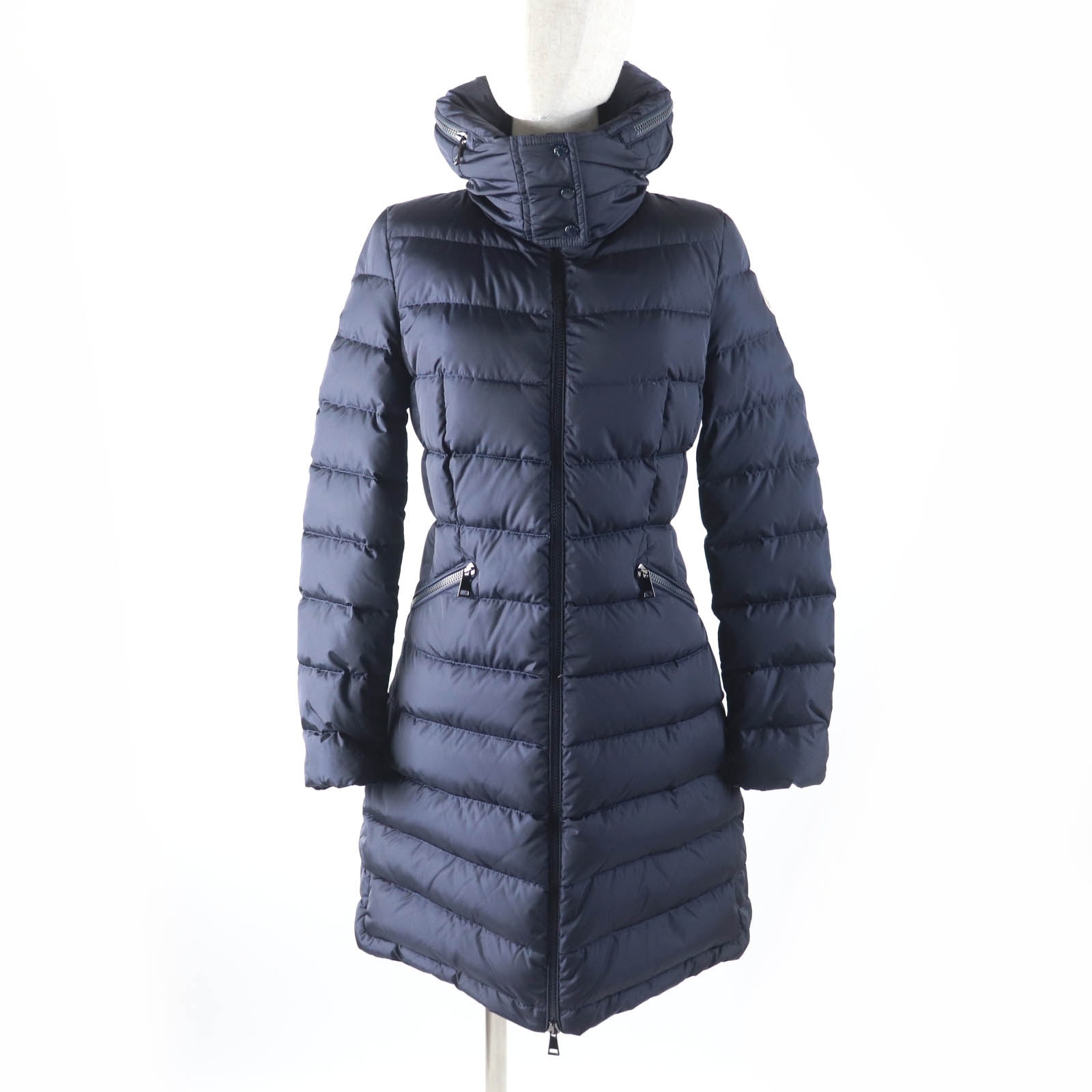 極美品 モンクレール
ダウンコート FLAMMETTE ネイビー レディース 0
