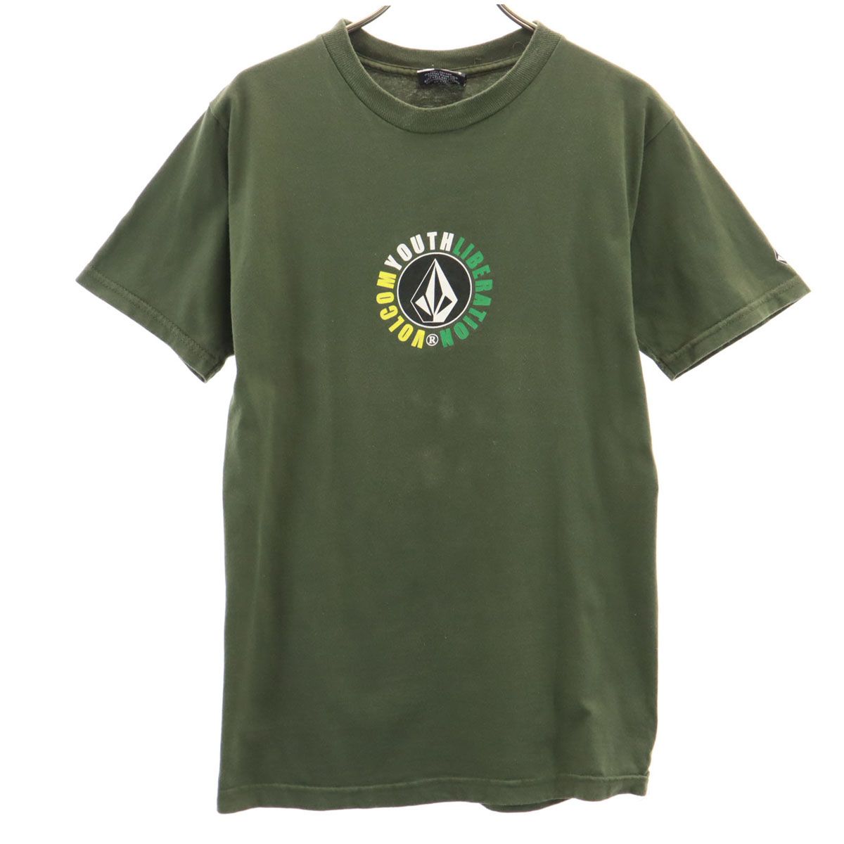 VOLCOM ボルコム 半袖 Tシャツ S カーキ
