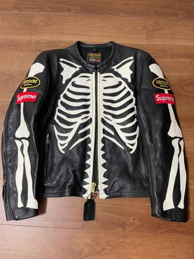 Supreme / Vanson® Leather Bones Jacket "Black"