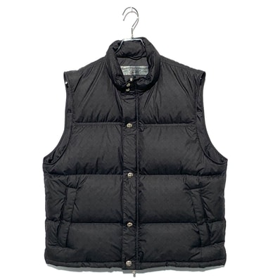 Chrome Hearts Stiff CH Plus All Over Pattern Crossball Button Nylon Down Vest "Black"