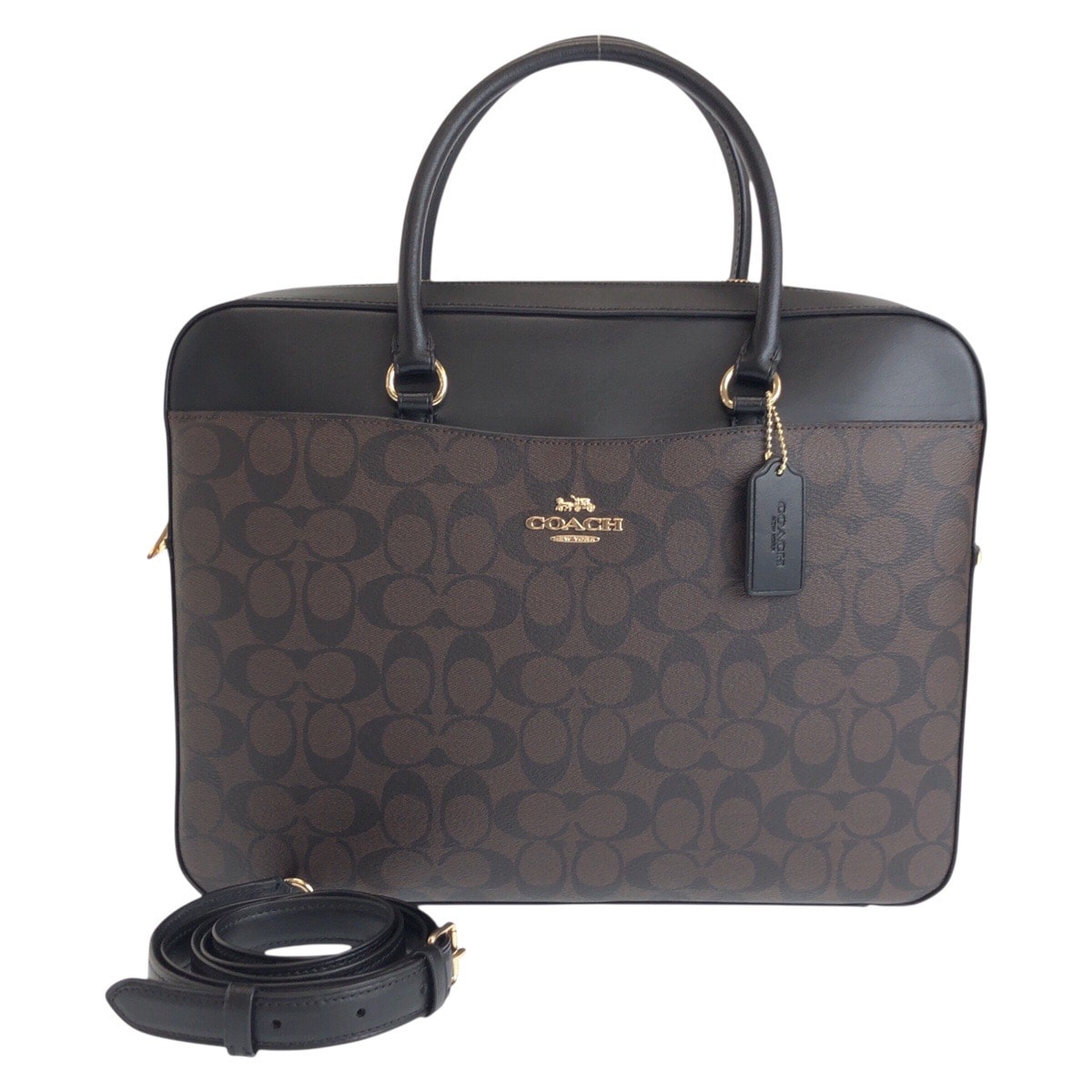 【美品】COACH シグネチャー ビジネスバッグ ブリーフケース フォーマル COACH コーチ ビジネスバッグ シグネチャー サリバン
