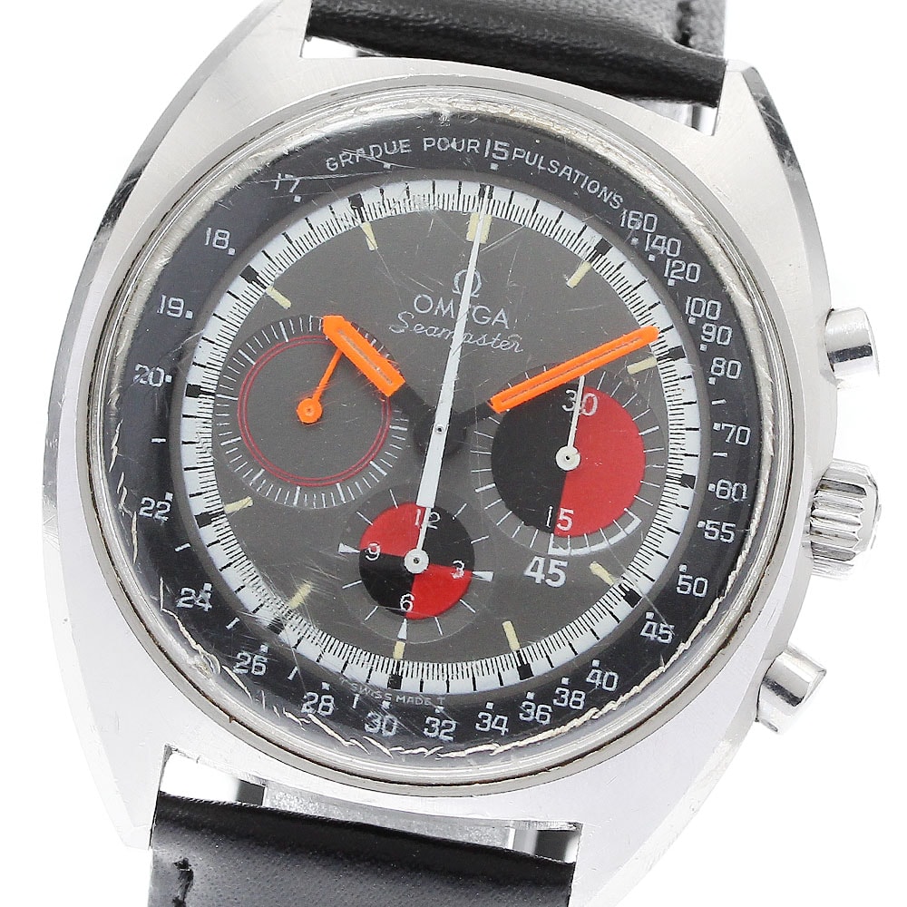 オメガ シーマスター クロノグラフ サッカータイマー メンズ 【中古】
