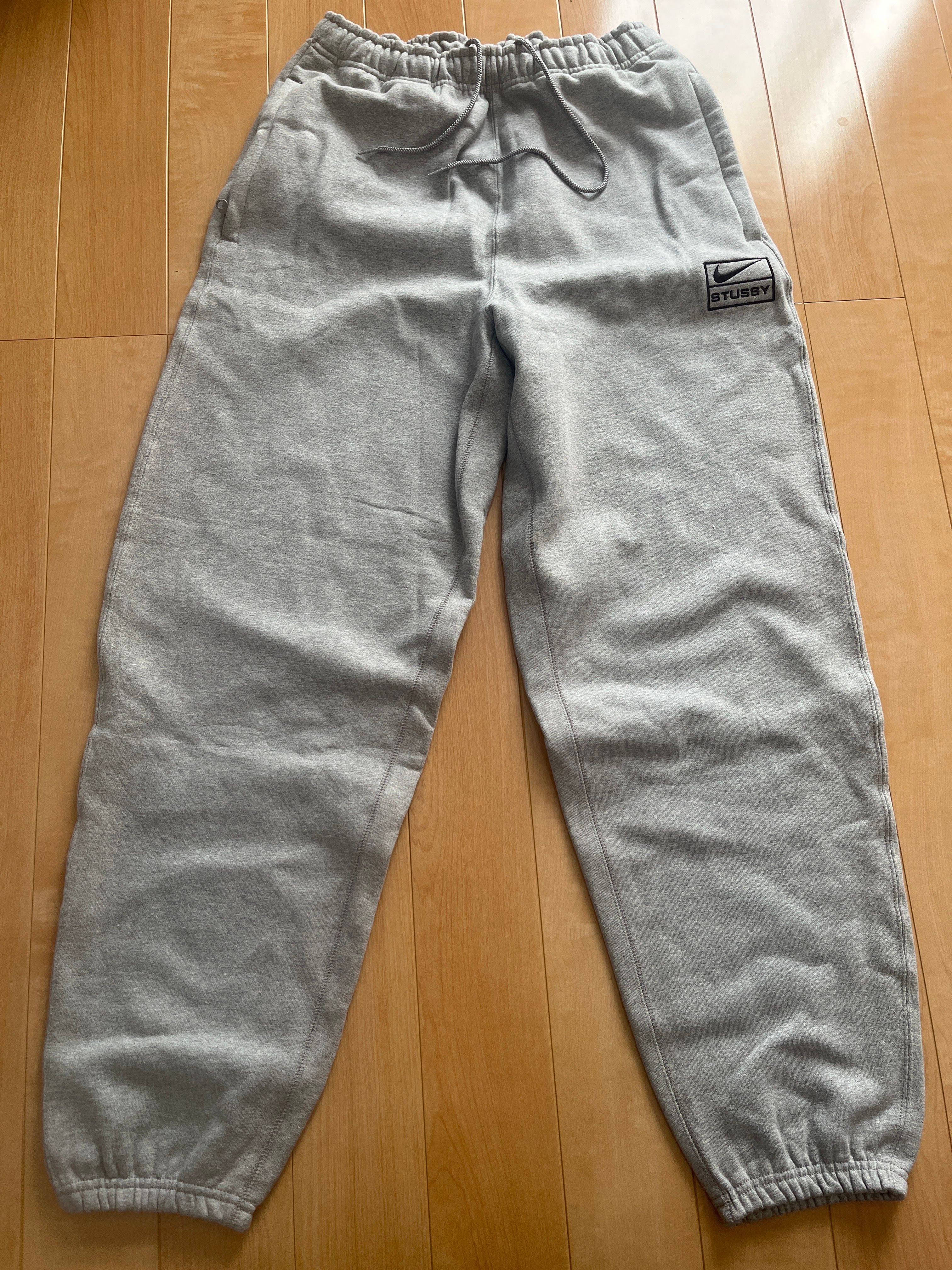 Stussy x Nike Fleece Pants (US Size) "Grey" DO9340-063