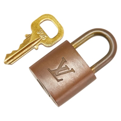 ルイ ヴィトン カデナ 南京錠 キー セット ゴールド メッキ レディース LOUIS VUITTON 【中古】