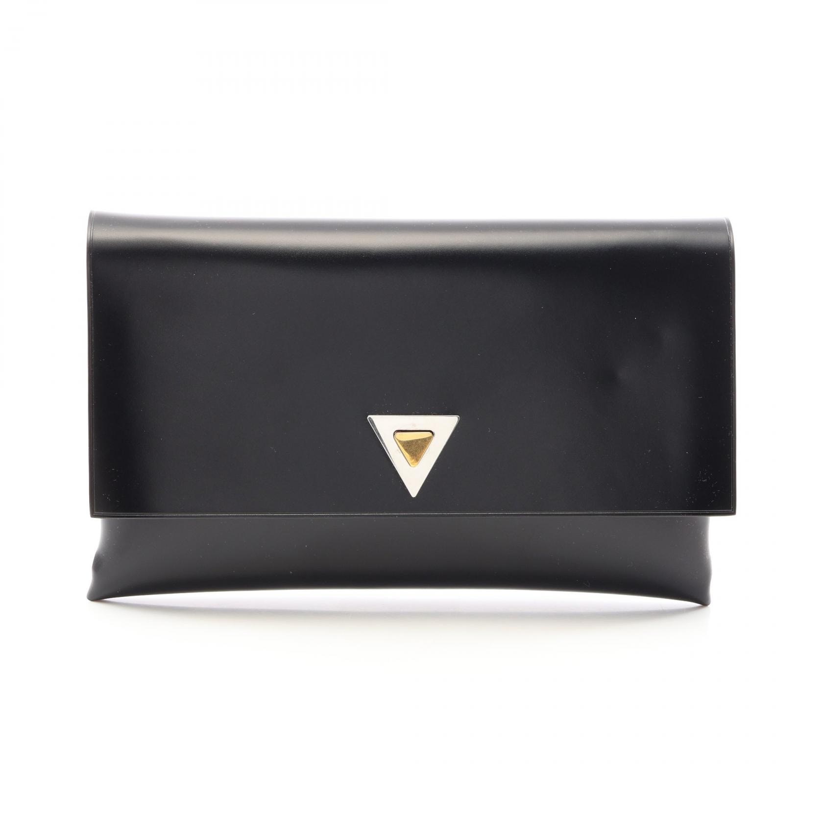 ボッテガヴェネタ BOTTEGA VENETA セカンドバッグ クラッチバッグ バッグ レザー レディース ブラック系 【中古】