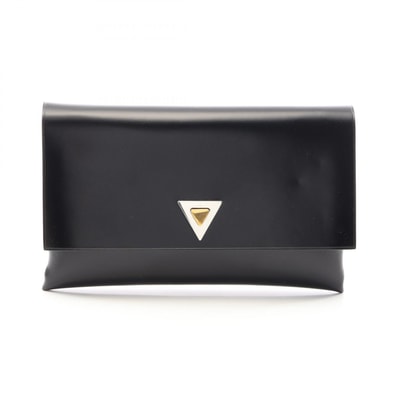 ボッテガヴェネタ BOTTEGA VENETA セカンドバッグ クラッチバッグ バッグ レザー レディース ブラック系 【中古】