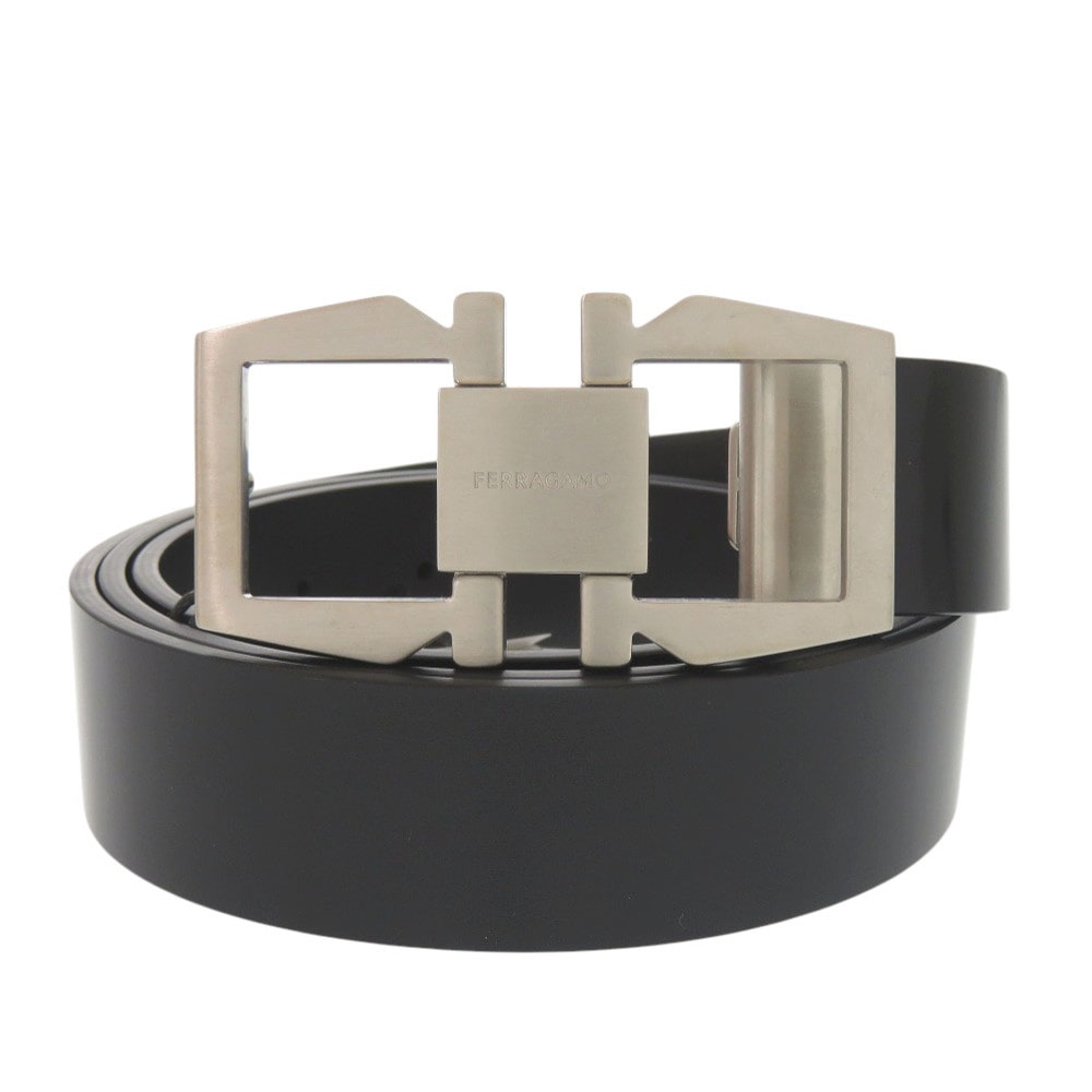 サルヴァトーレフェラガモ  ダブルガンチーノ   カーフ パテント