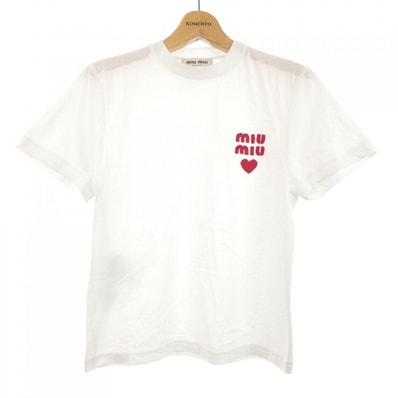 ミュウミュウ MIU MIU MIU MIU ロゴ MJN499 SWMO 1277 Tシャツ