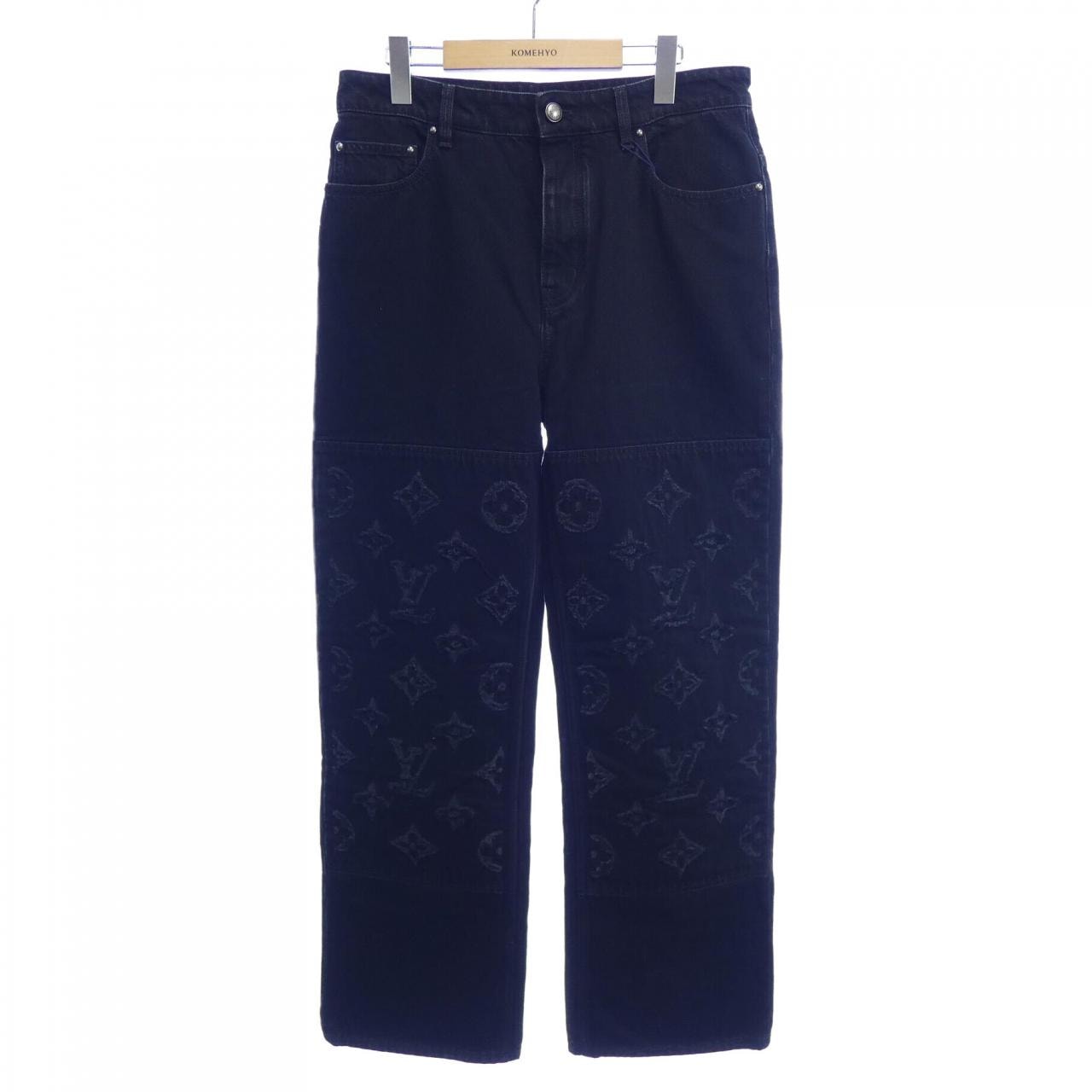 ルイヴィトン LOUIS VUITTON モノグラムデストロイデニムパンツ HUD48WK54 ジーンズ