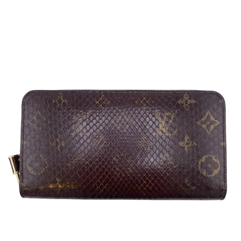 Louis Vuitton Zippy Wallet Padlock  Monogram Python Leather "Brown"