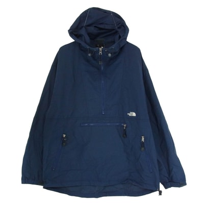 THE NORTH FACE ノースフェイス ジャケット NP-2312 90s COMPACT ANORAK コンパクト アノラック ナイロンジャケット ネイビー系 L【中古】