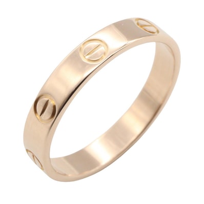 カルティエ CARTIER ミニラブリング リング・指輪 ジュエリー K18PG(ピンクゴールド) メンズ レディース ゴールド系 【中古】