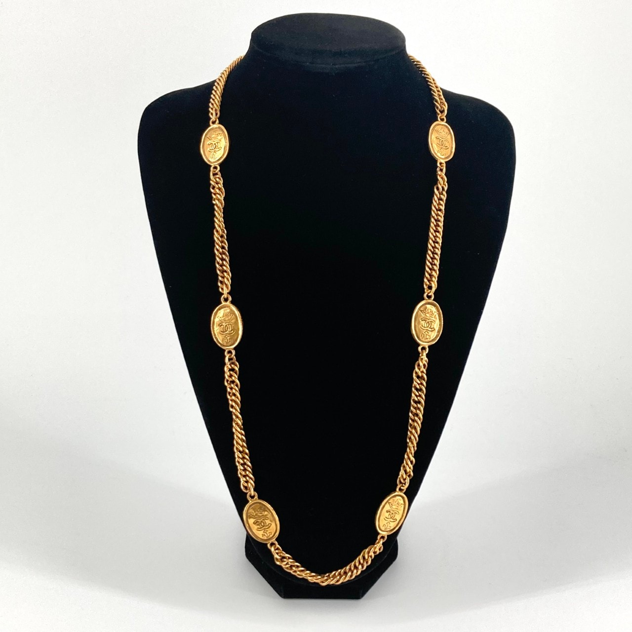 CHANEL(シャネル) ヴィンテージ 2□6 チェーンベルト ネックレス ゴールド