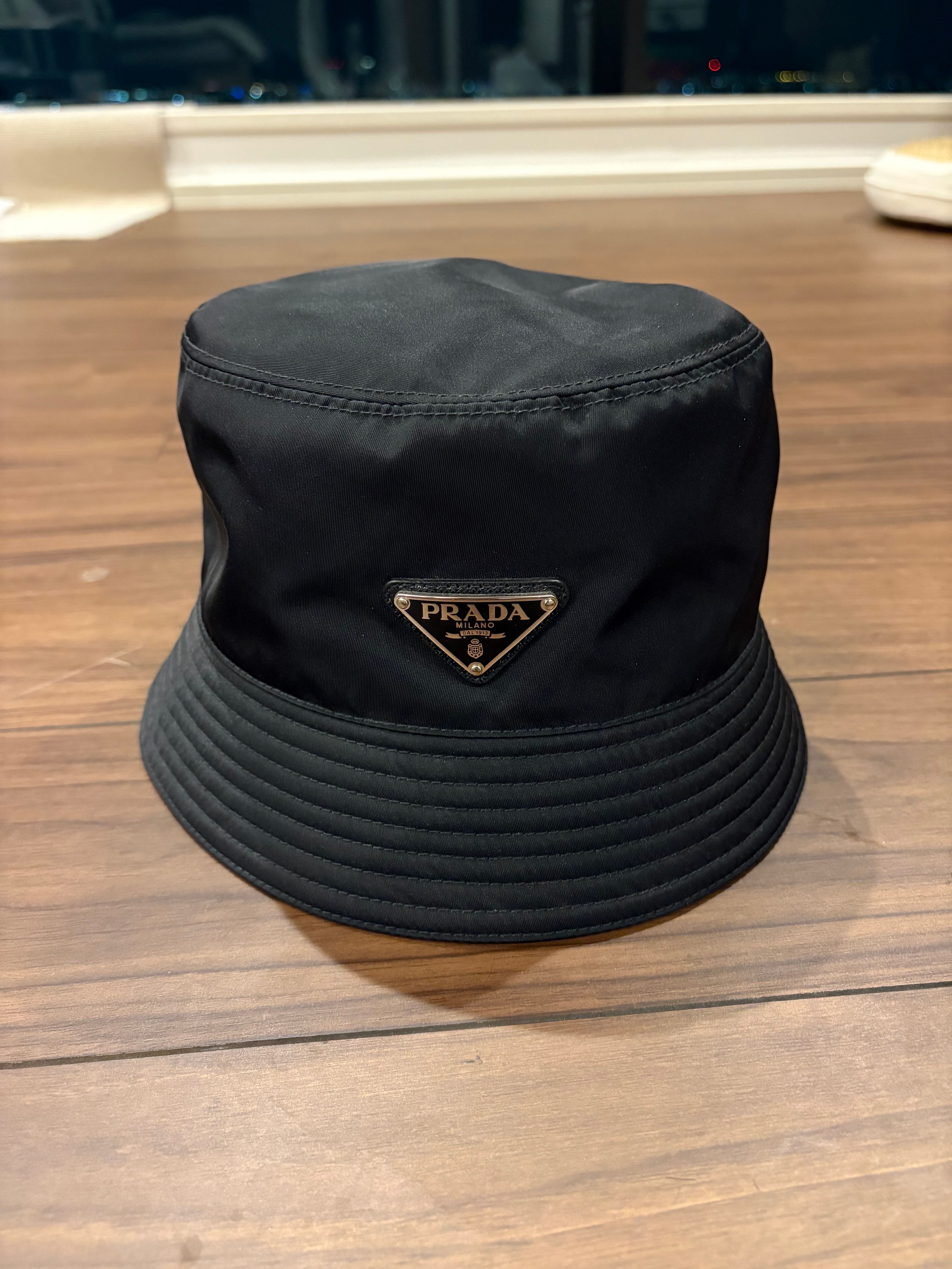 PRADA Re-Nylon Bucket Hat "Black"