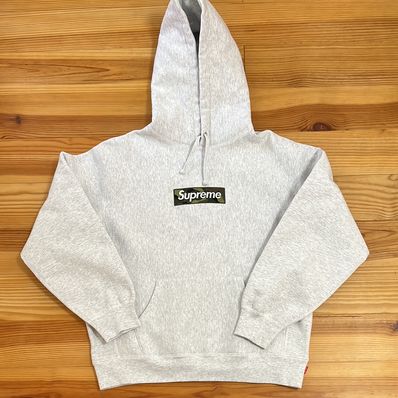 Supreme Box Logo Hooded Sweatshirt "Ash Grey" (23FW)
