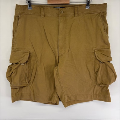 古着 ポロバイラルフローレン Polo by Ralph Lauren パンツ カーゴ ハーフ ワンポイントロゴ ジップフライ w40 ブラウン系 メンズ