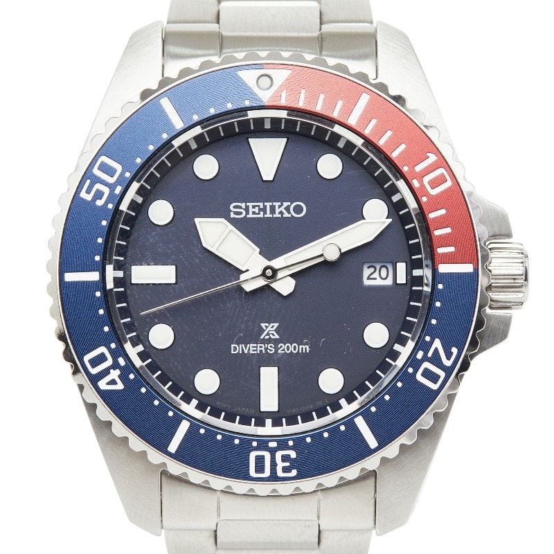 セイコー プロスペックス ダイバースキューバ ソーラー 腕時計 SBDJ061 ソーラー ネイビー文字盤 ステンレススチール メンズ SEIKO 中古
