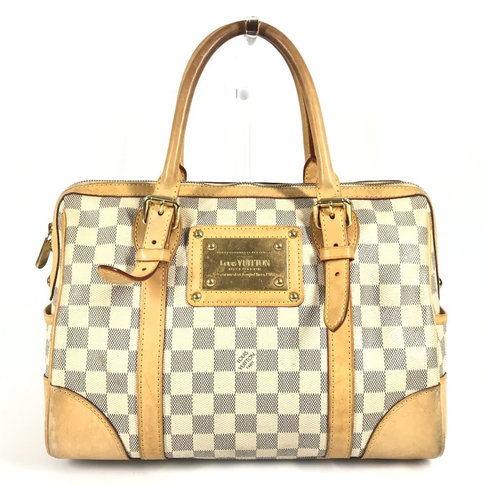 ルイヴィトン LOUIS VUITTON バークレーPM バークレー PM N52001 ダミエアズール カバン ミニボストンバッグ ハンドバッグ ダミエアズールキャンバス ホワイト