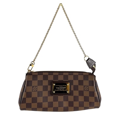 ルイ ヴィトン LOUIS VUITTON ショルダーバッグ ダミエ エヴァ ダミエキャンバス エベヌ レディース N55213【中古】 z7207