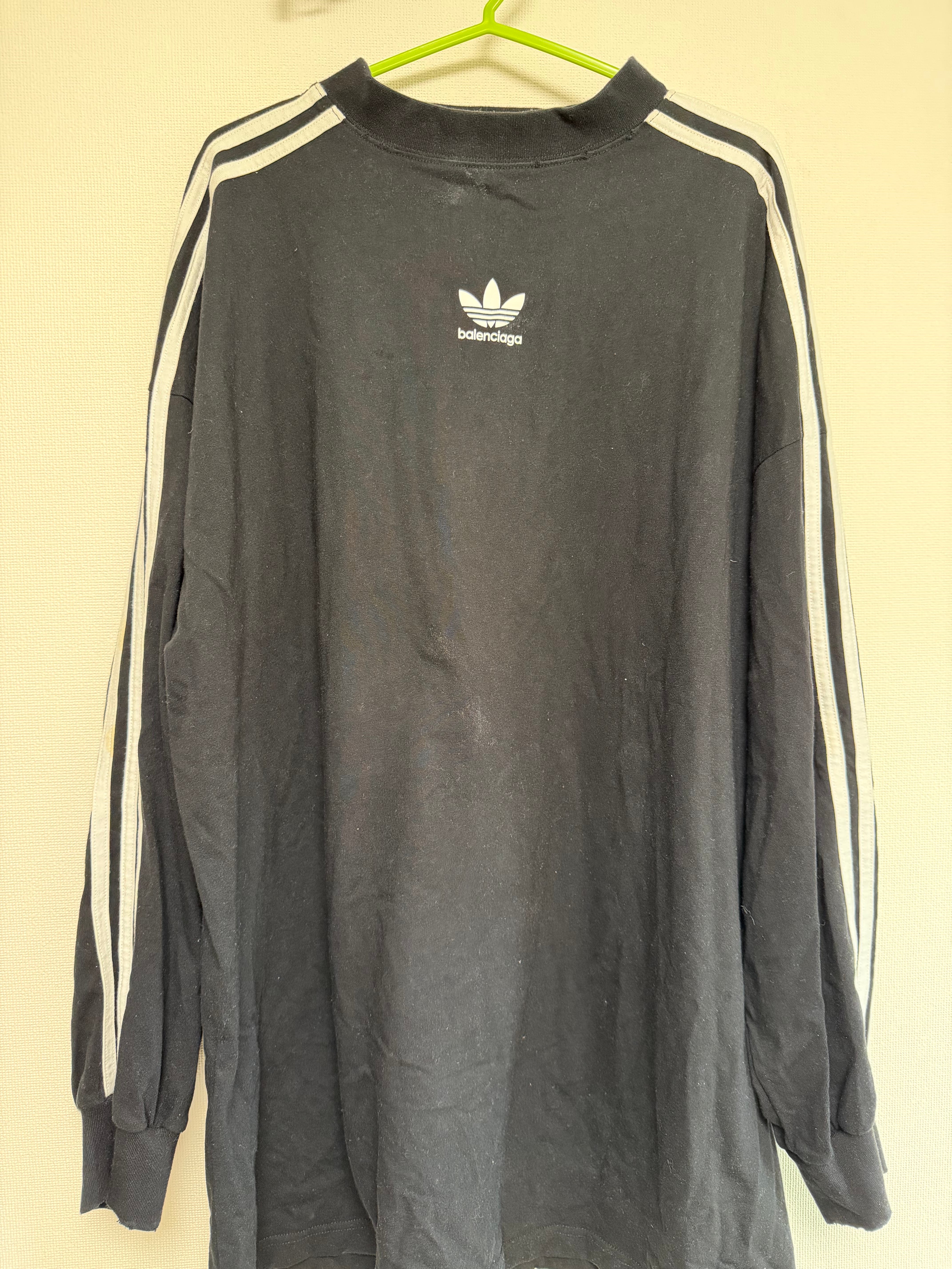 adidas BALENCIAGA Men's Long Sleeve T-Shirt Oversized "Black"