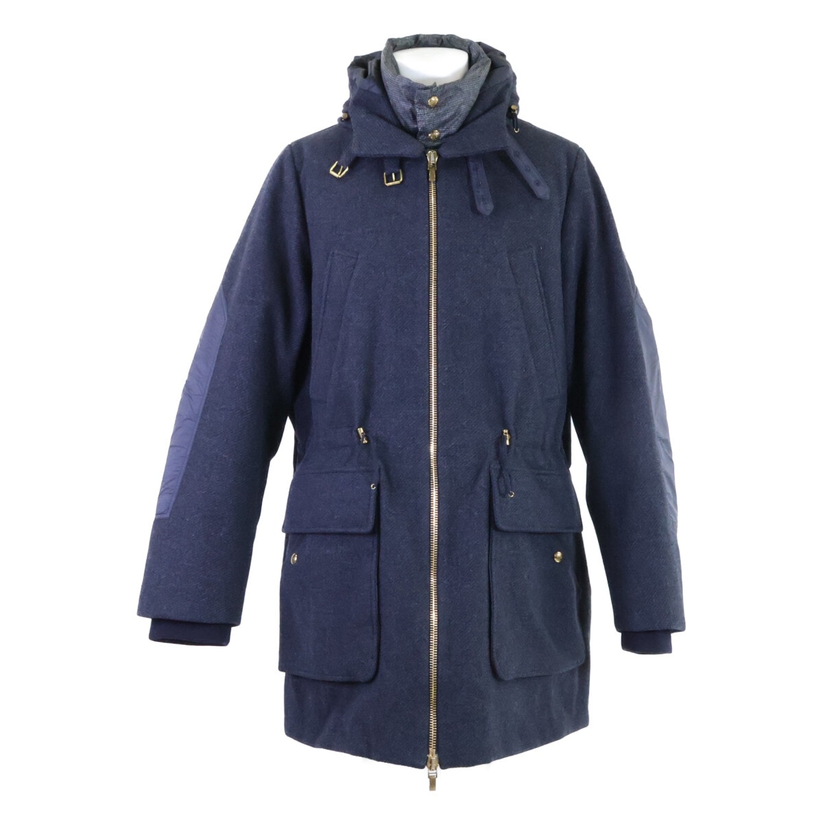 モンクレール GAMME BLEU A2391423380 GIACCONE ウール レイヤード フーディダウン 5