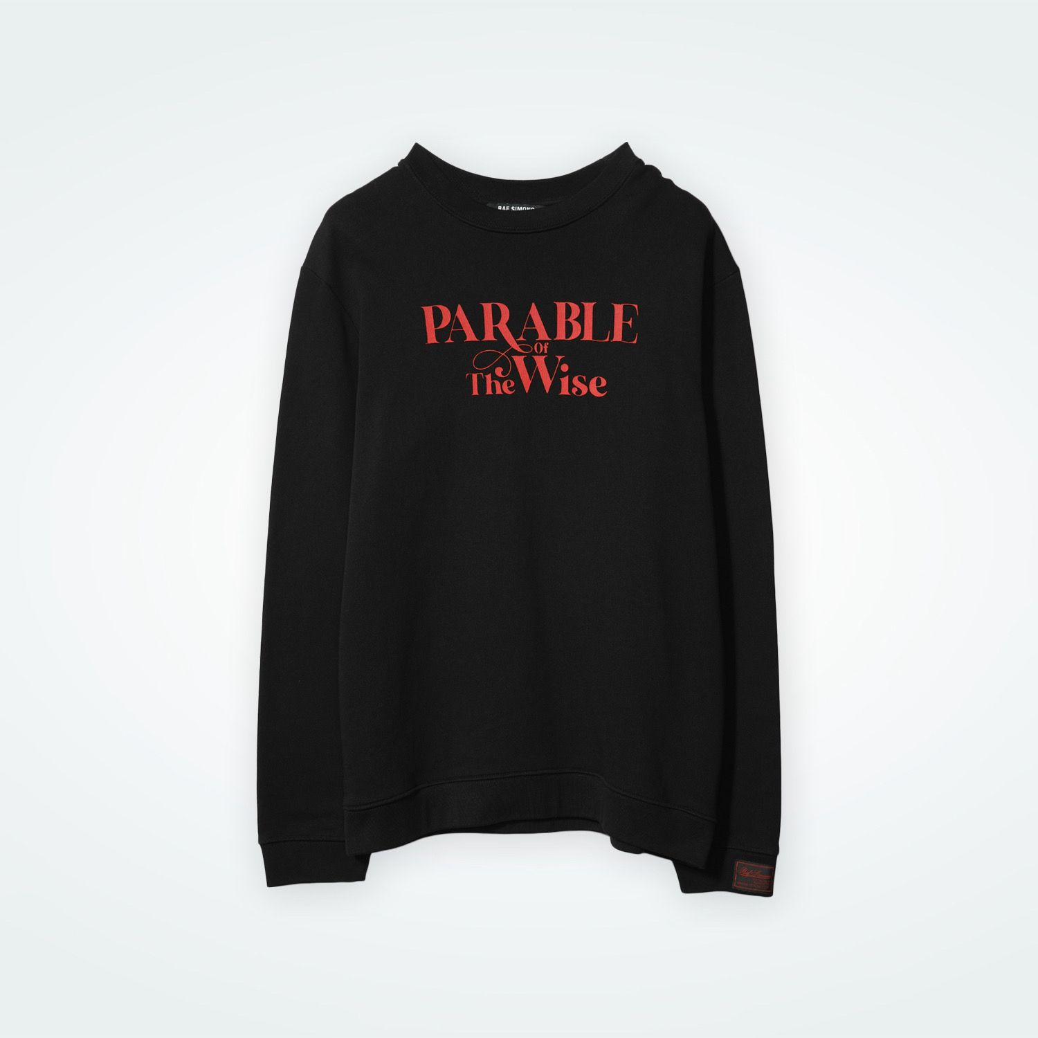RAF SIMONS Fitting crew neck sweater