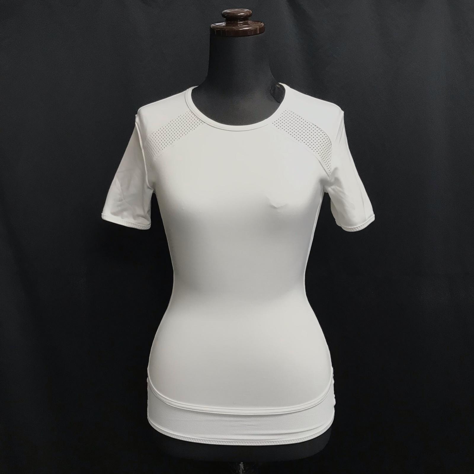 Adidas by Stella McCartney★メッシュTシャツ【レディースXS/白】トップス/スポーツウェア/Tストレッチ◆BJ128-g
