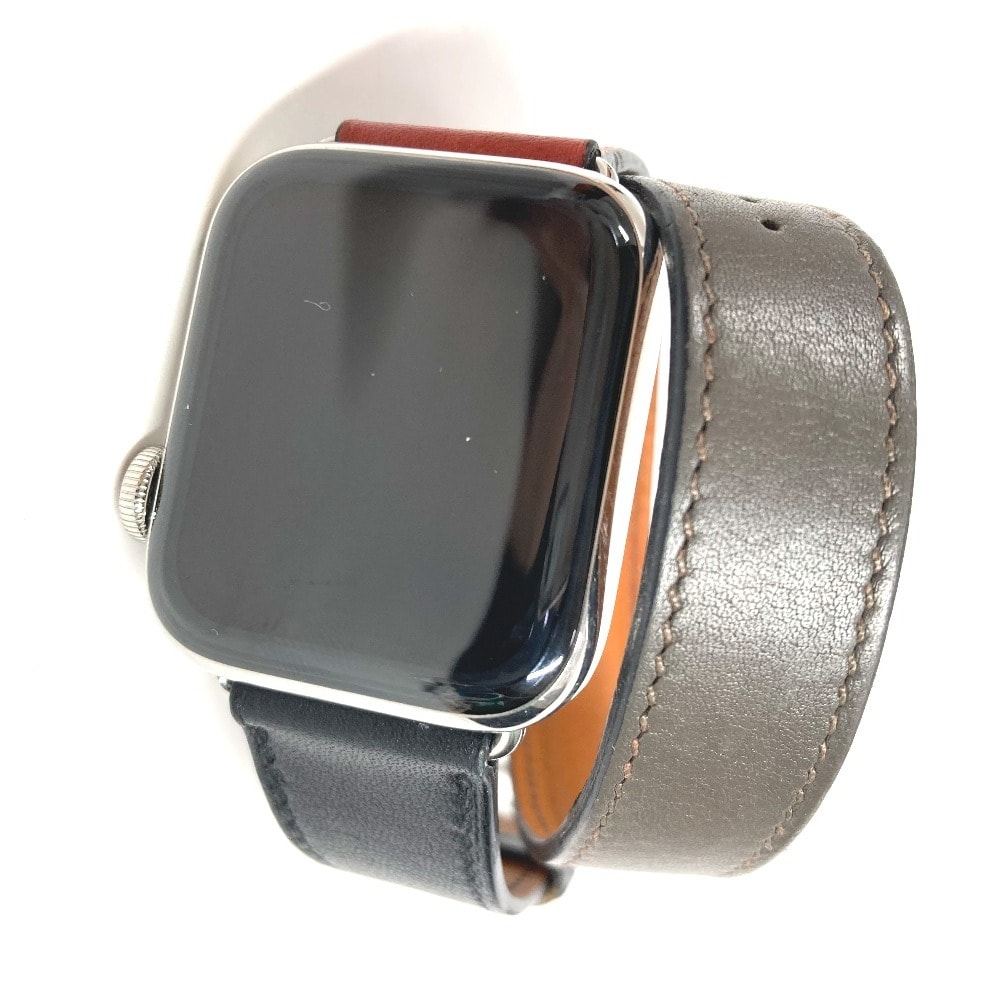 エルメス HERMES apple watch series 5 40mm アップルウォッチ WR-50M GPS + Cellularモデル シリーズ5 GPSモデル スマートウォッチ 腕時計 2重ベルト 腕時計 レザー D刻 ブラック