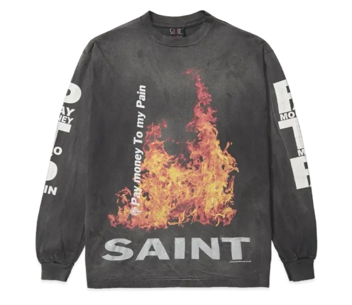 SAINT Mxxxxxx x Pay money To my Pain PTP_SS Tee / SR TO SS "Black"