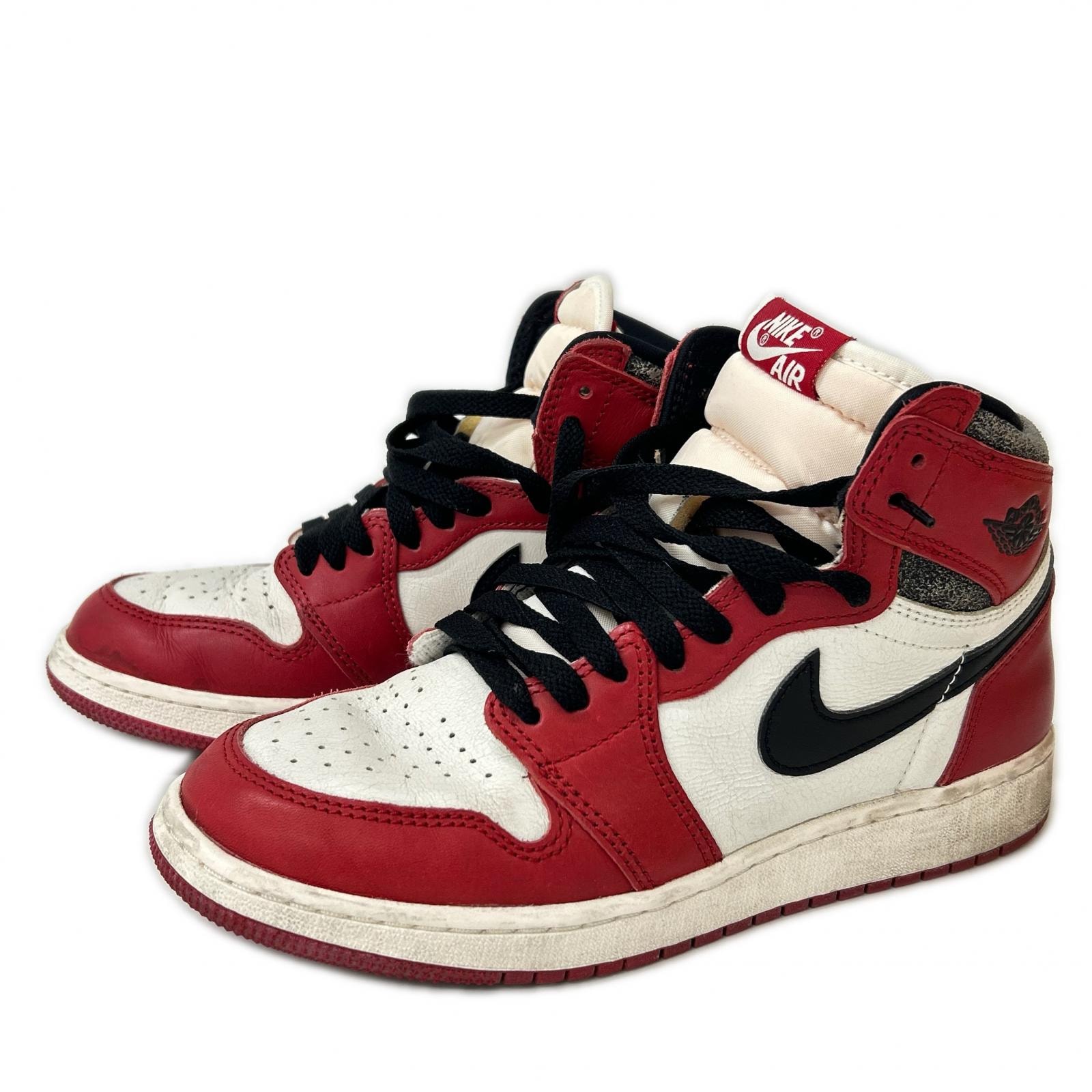 ナイキ xCHICAGO シカゴ FD1437ー612 AIR JORDAN 1 RETRO HIGH OG GS ハイカットスニーカー 24.5