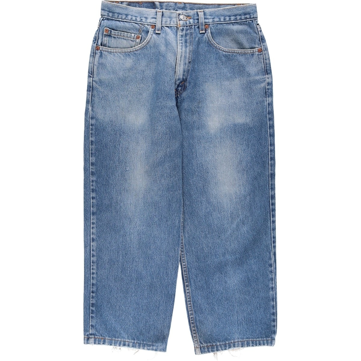 古着 00年代 リーバイス Levi's 550 RELAXED FIT テーパードデニムパンツ USA製 レディースXL(w32)相当/eaa615839