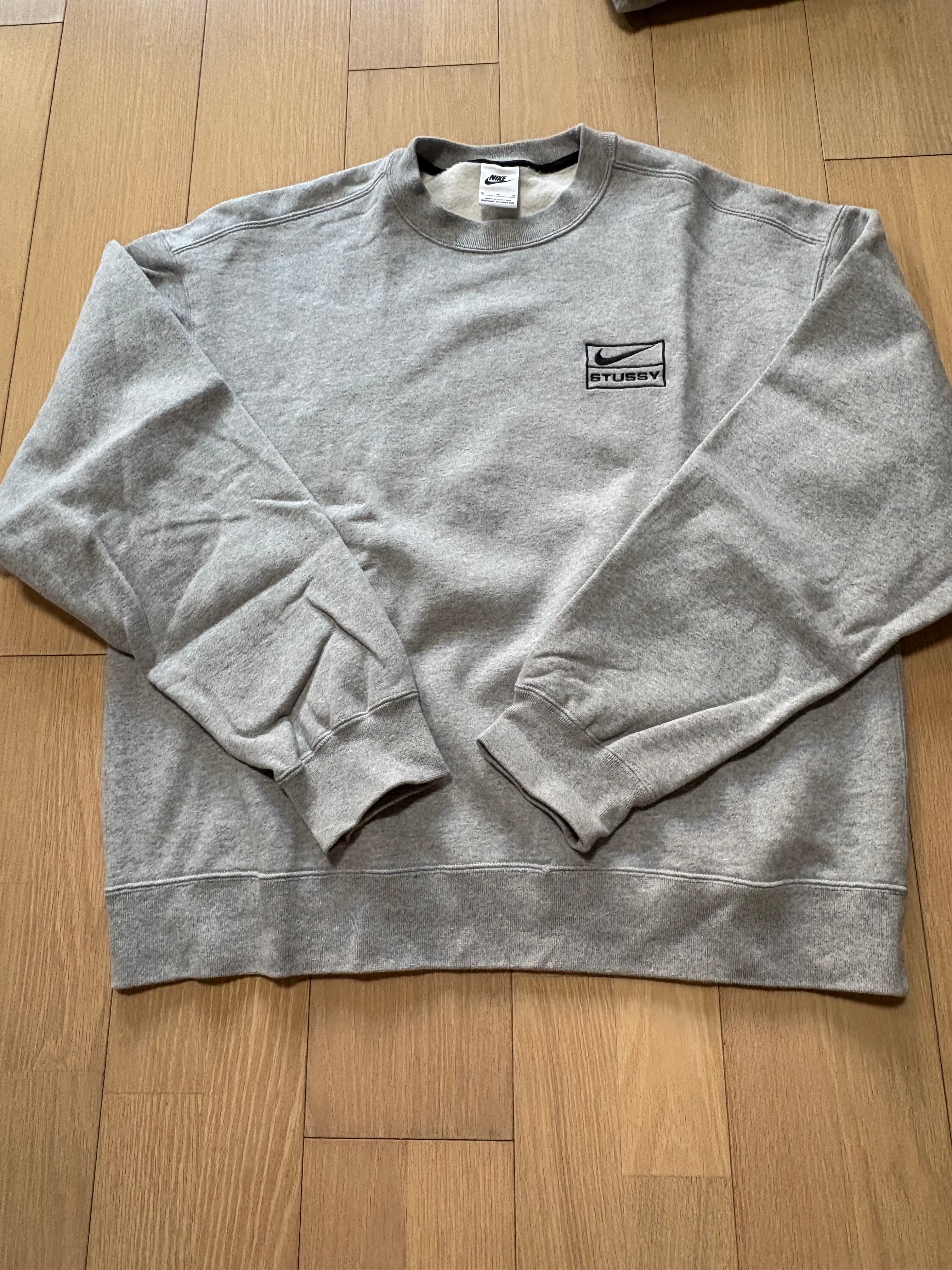 Stussy x Nike Fleece Crew (US Size) "Grey" DO9337-063
