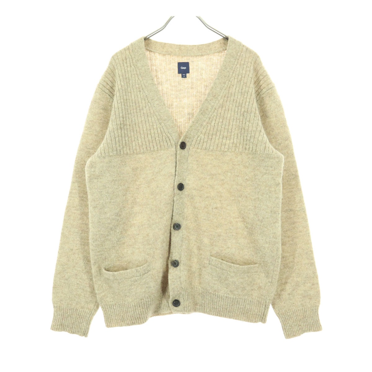 GAP ギャップ 長袖 ニットカーディガン M ベージュ