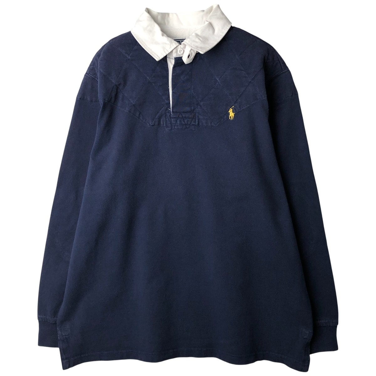 古着 ラルフローレン Ralph Lauren POLO by Ralph Lauren 長袖 ラガーシャツ メンズL相当/eaa611902