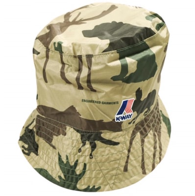 新品 Engineered Garments x K-WAY エンジニアードガーメンツ ケーウェイ 別注 PASCALEN パッカブル バケットハット 61 ANIMAL PRINT 帽子 g25234