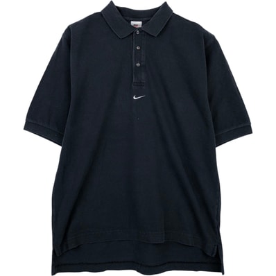 古着 90年代 ナイキ NIKE センターロゴ 半袖 ポロシャツ メンズM相当 ヴィンテージ/eaa623994
