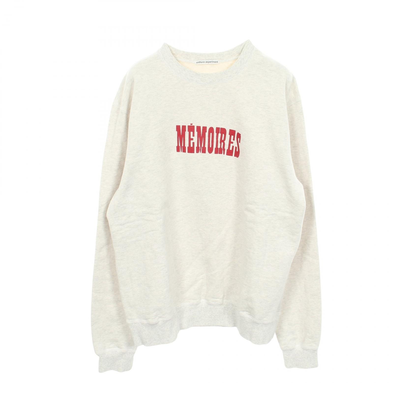 ユニフォームエクスペリメント uniform experiment ASGER JORN MEMOIRES SWEATSHIRT スウェット 衣料品 トップス コットン メンズ レディース グレー系 【中古】