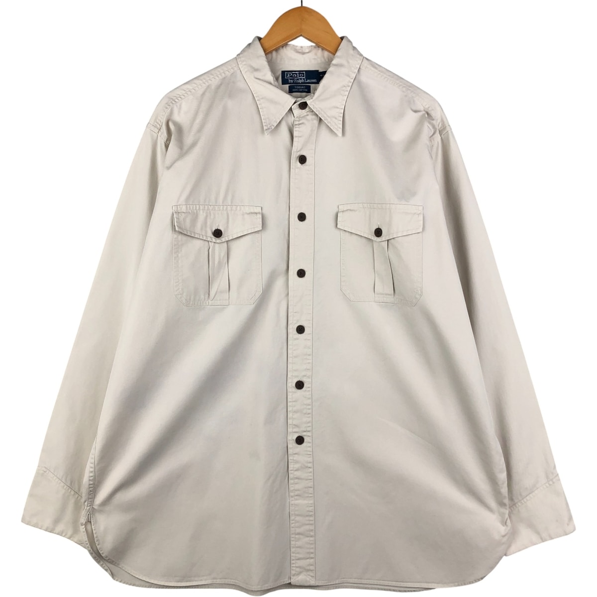 古着 ラルフローレン Ralph Lauren POLO by Ralph Lauren TOBIAS 長袖 サファリシャツ メンズXL相当/eaa592753