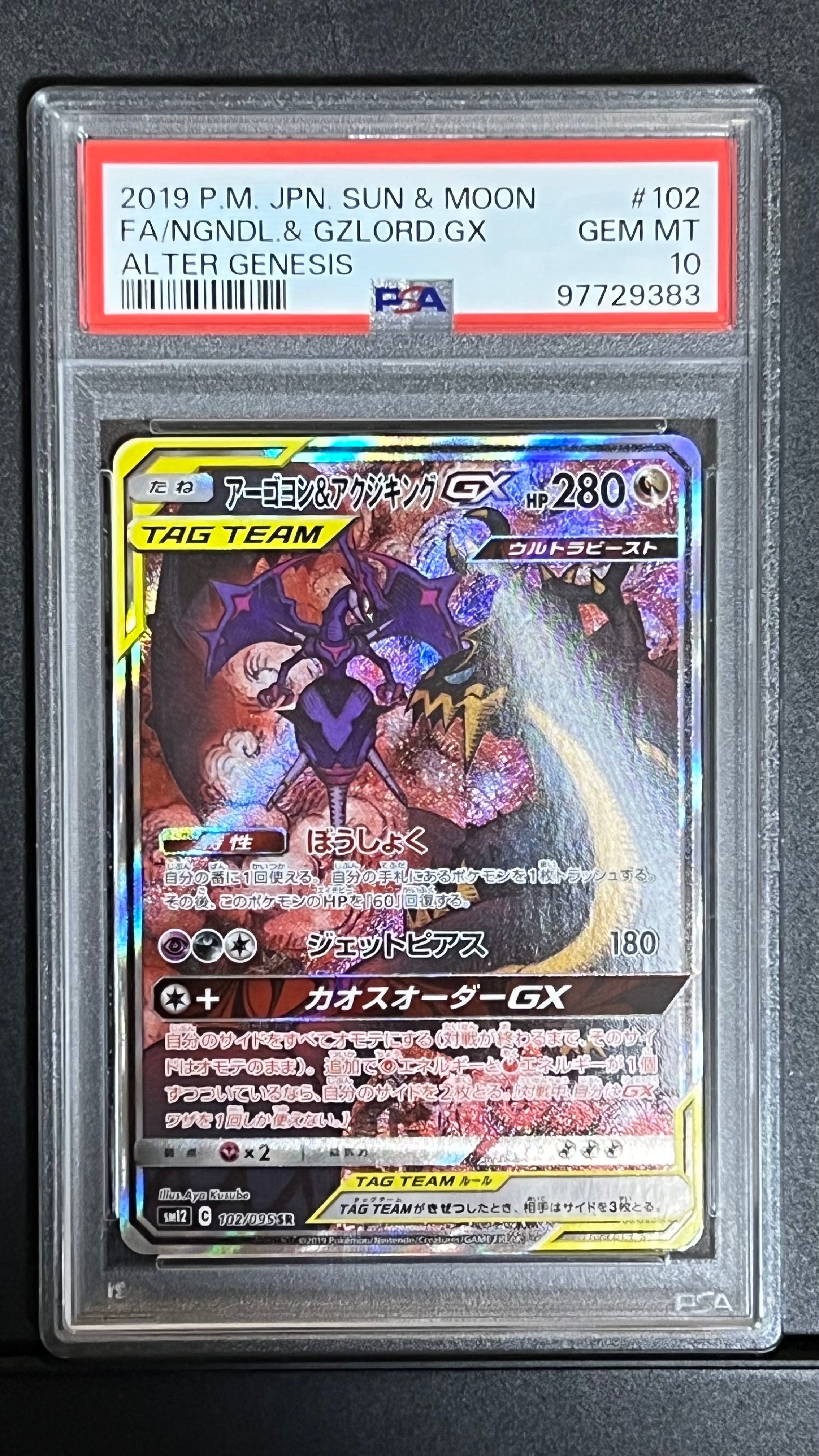 アーゴヨン&アクジキングGX SR: SA[SM12 102/095](拡張パック「オルタージェネシス」)