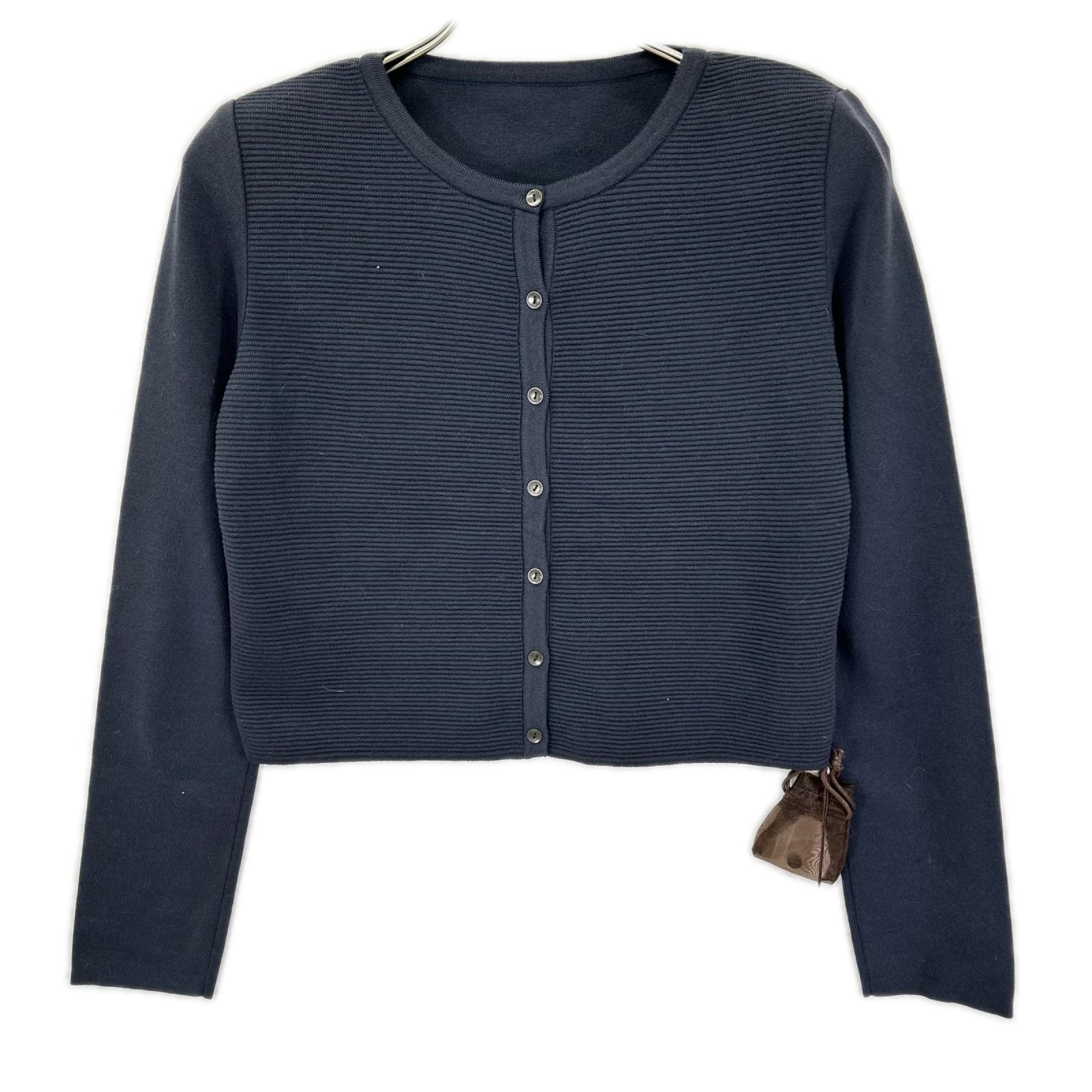 フォクシー 42441 ダークネイビー コットン Sucre/シュクレ カーディガン 38