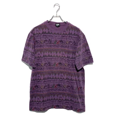 STUSSY IRIE BAND RASTA Tee Purple